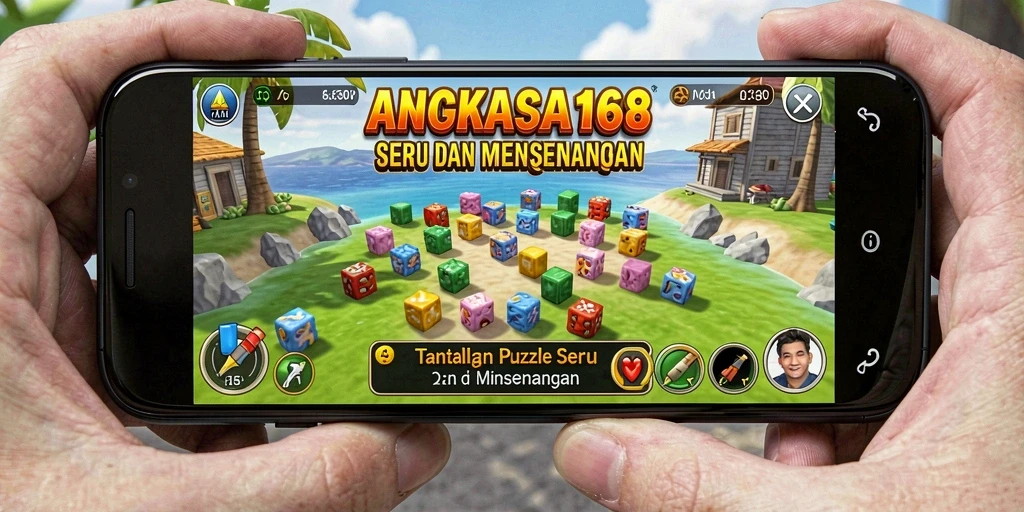 Screenshot gameplay ANGKASA168 dengan teka-teki yang menantang.