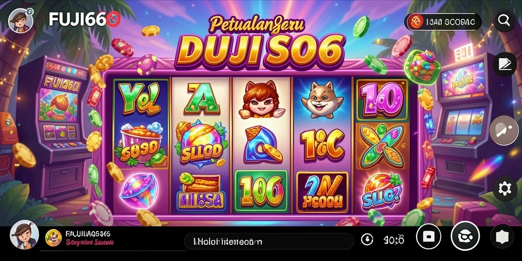 Screenshot utama FUJI66 menampilkan aksi seru permainan Slot.