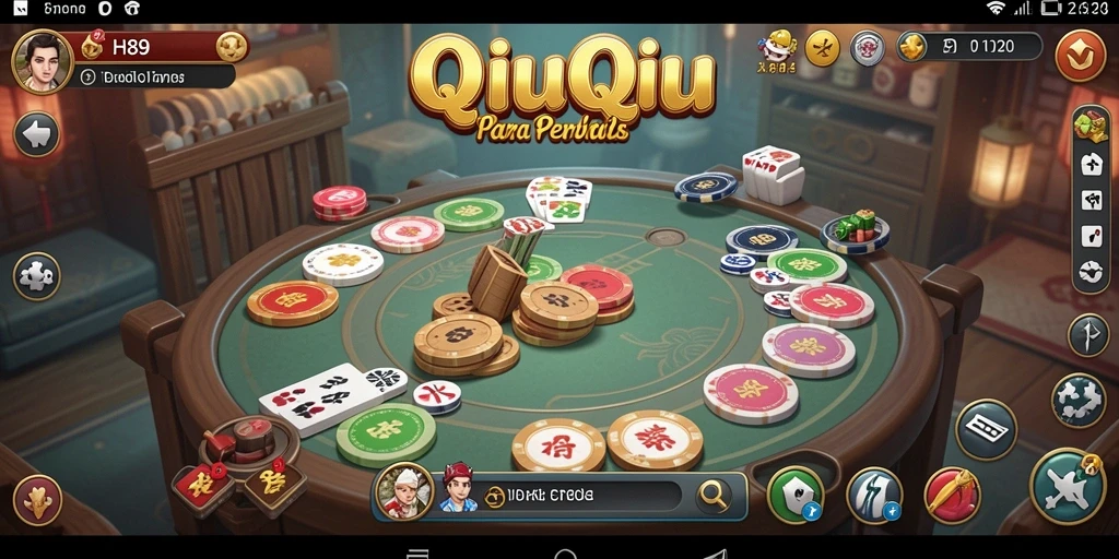 Tampilan gameplay seru QiuQiu di H89.