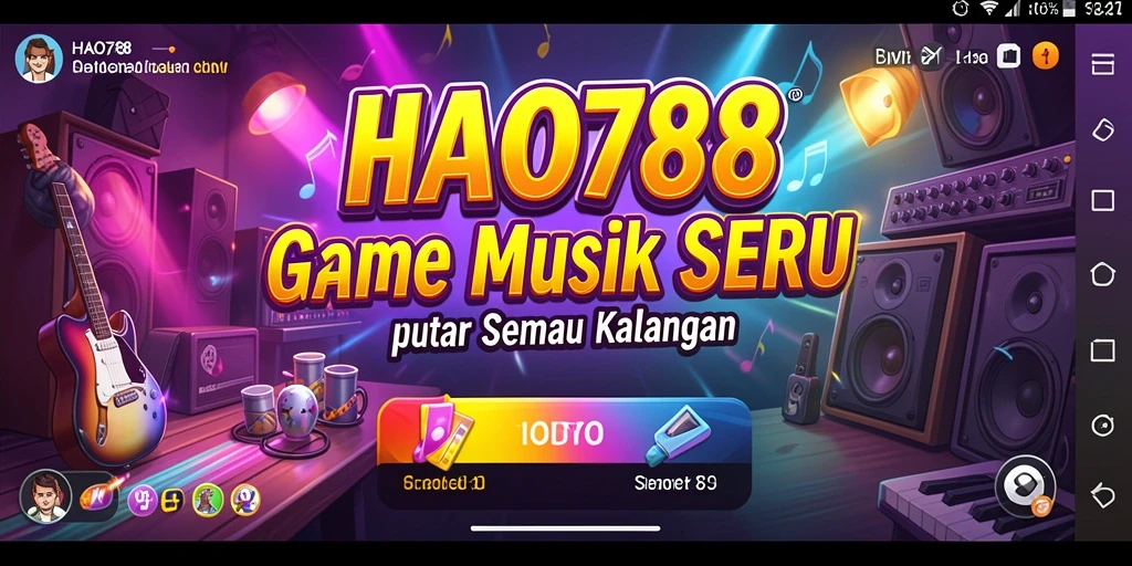 Tampilan menarik dari gameplay HAO788 yang penuh dengan musik.