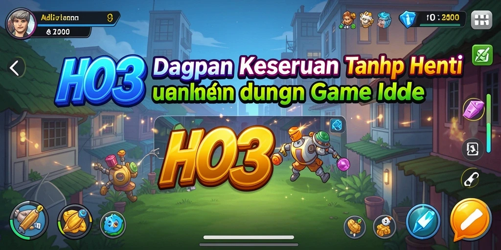 Screenshot utama HO3 menunjukkan gameplay santai yang menarik.