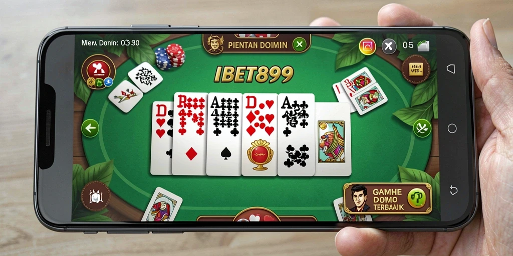 Screenshot utama IBET899 menampilkan gameplay Domino yang menggembirakan.