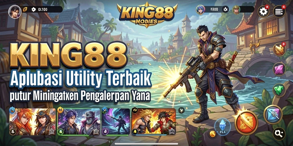 Tampilan utama KING88 dengan fitur Utility yang menarik dan user-friendly.