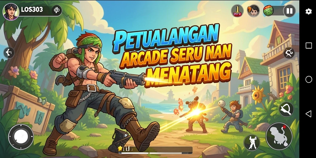 Tampilan gameplay seru dengan tantangan menarik di LOS303.