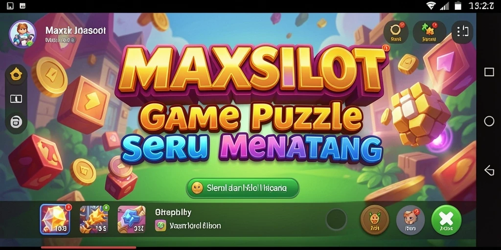 Tampilan gameplay menarik dari MAXSLOT dengan berbagai tantangan Puzzle.
