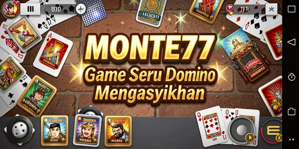 Gameplay seru di MONTE77 dengan berbagai mode domino.