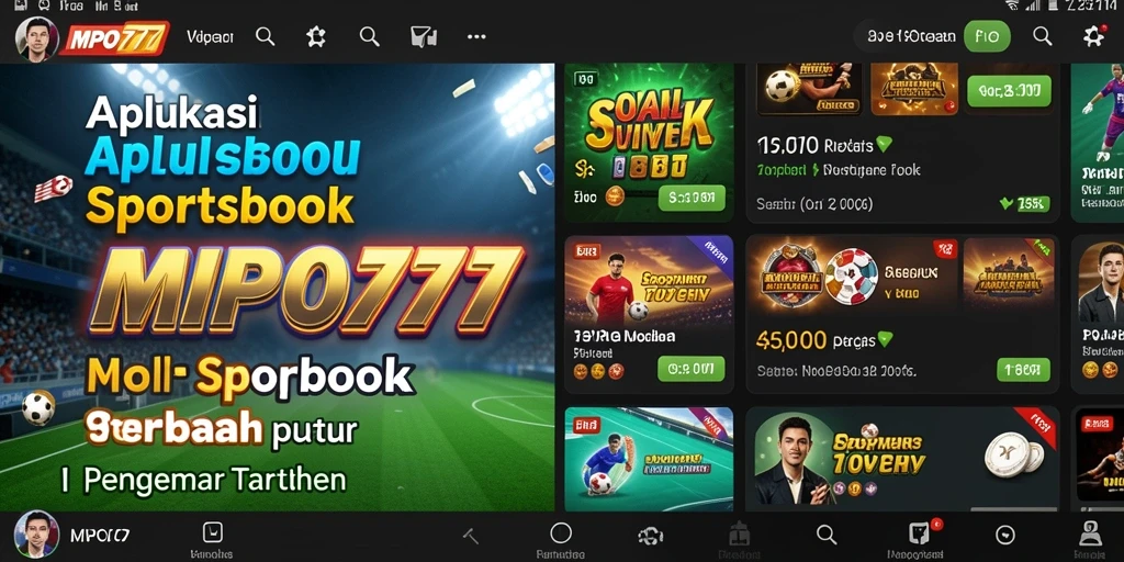 Tampilan gameplay menarik dari aplikasi Sportsbook MPO777.