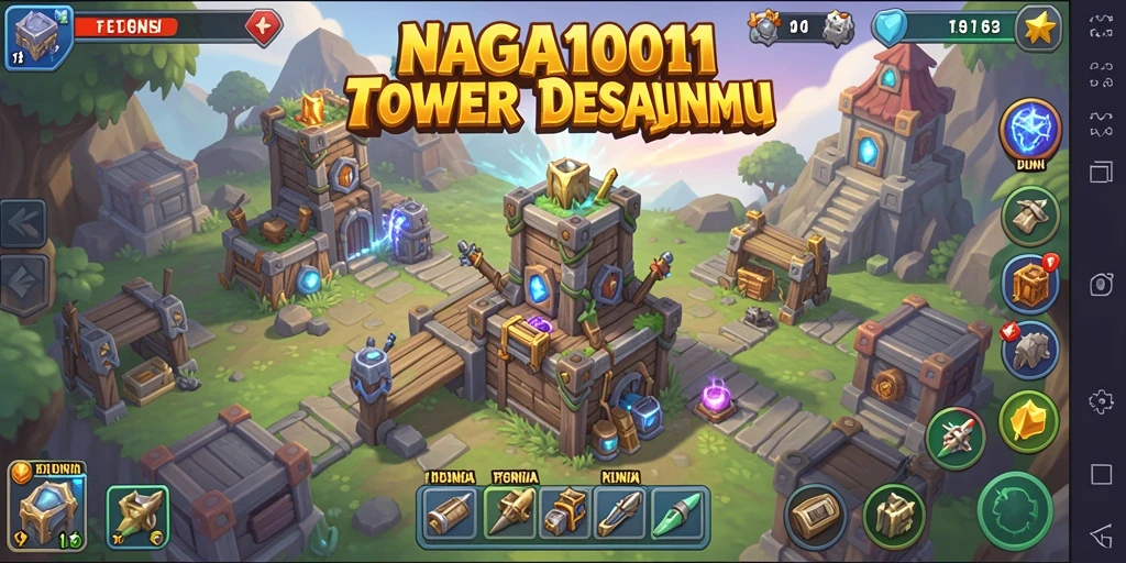 Gameplay menarik NAGA1001 dalam pertempuran Tower Defense.