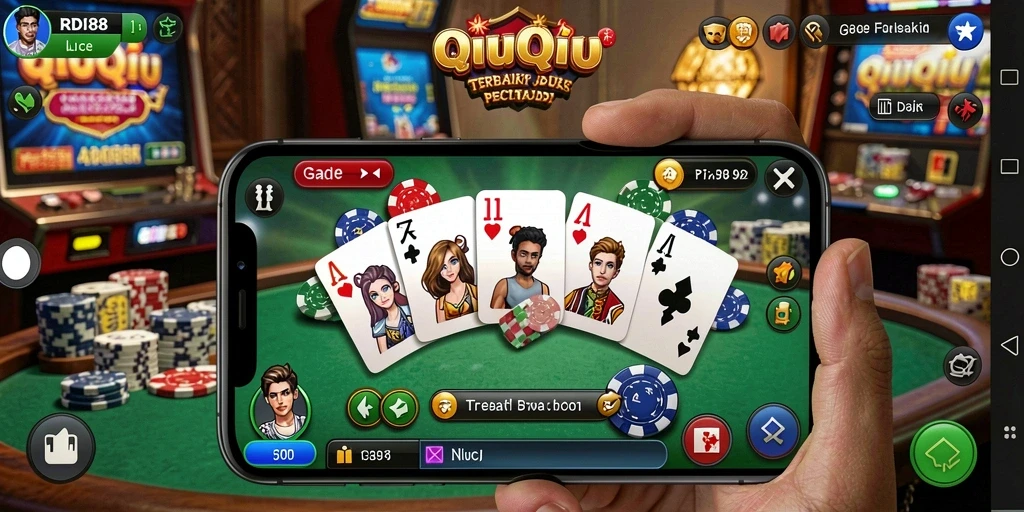 Screenshot menampilkan gameplay seru dalam permainan QiuQiu RDI88.