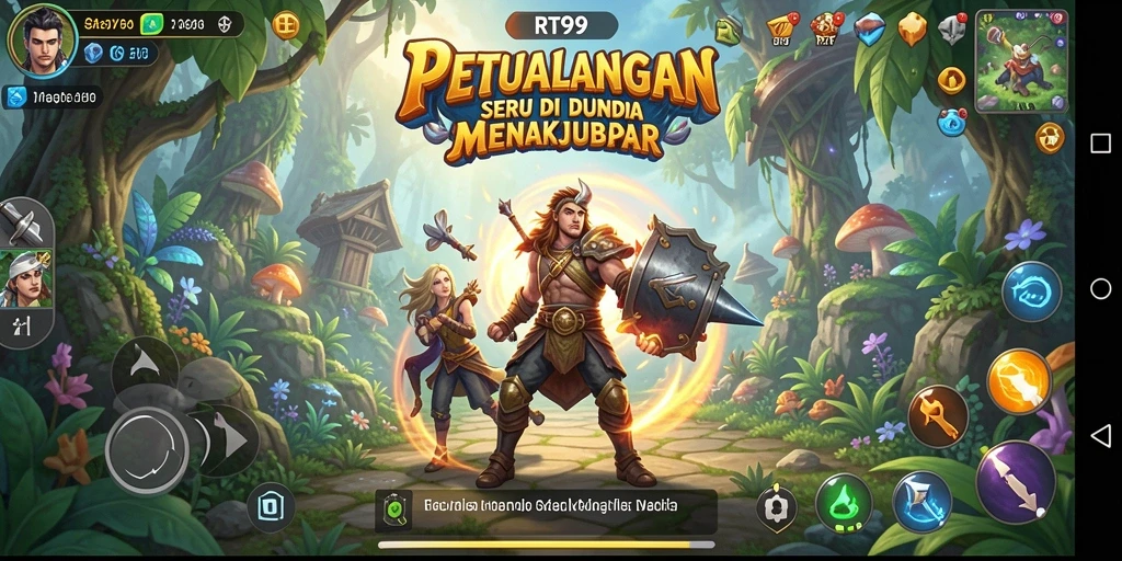 Tampilan gameplay seru dari RT99 dalam petualangan epic.