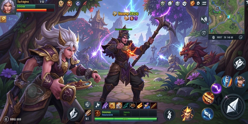 Gameplay V87 yang menarik dengan karakter dan dunia fantastis.